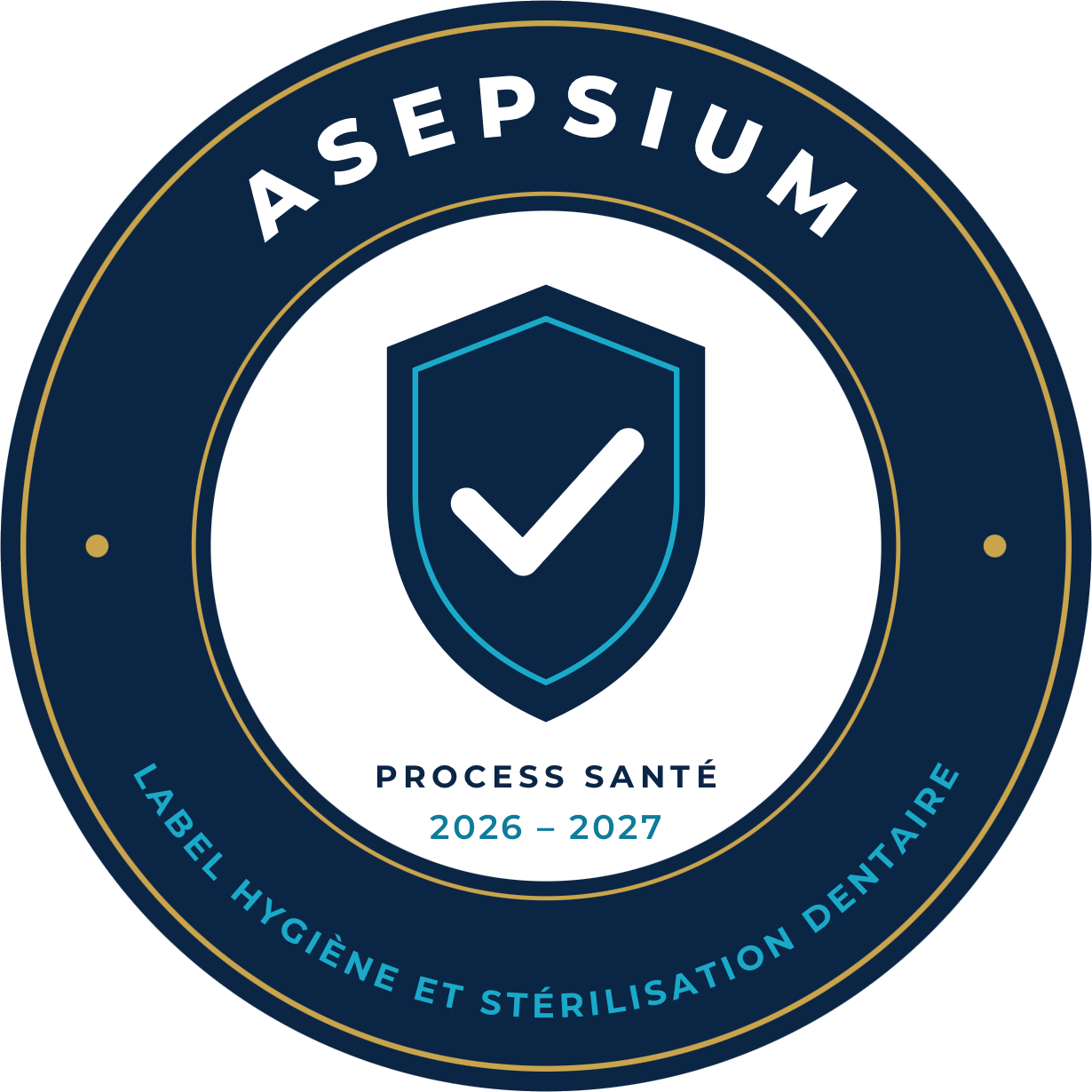 Macaron du label ASEPSIUM 2026–2027